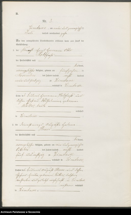 Obraz 8 z jednostki "Heiratsregister"