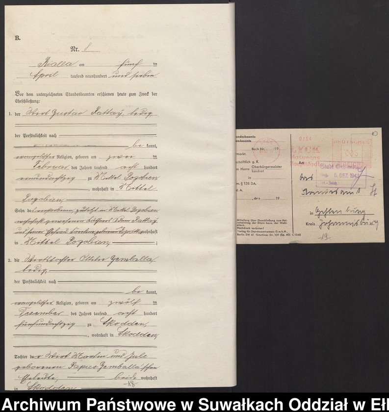 image.from.unit.number "[Heirats-Haupt-Register des Königlichen Preussischen Standes-Amtes Bialla Kreis Johannisburg]"