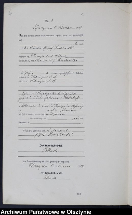 image.from.unit.number "Sterbe-Neben-Register Nr 1 - 26"