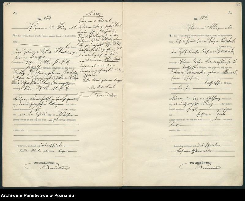 Obraz 12 z jednostki "Księga miejscowa urodzeń"