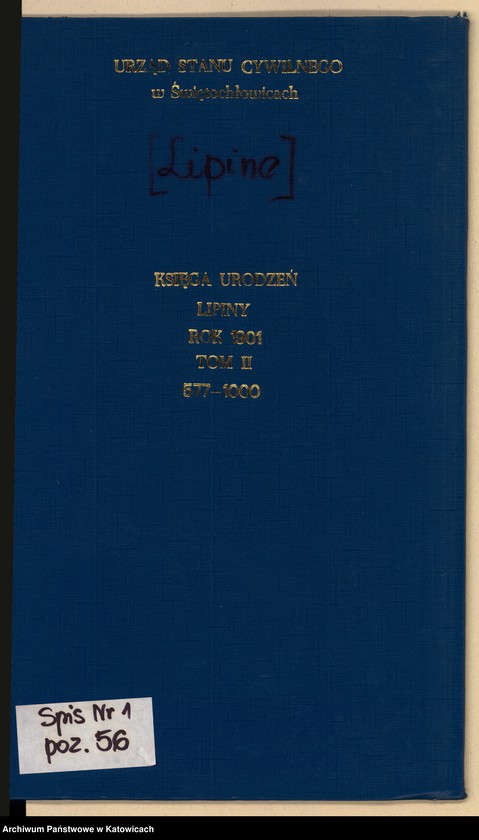 image.from.unit.number "Księga urodzeń T.2 nr 577-1000"