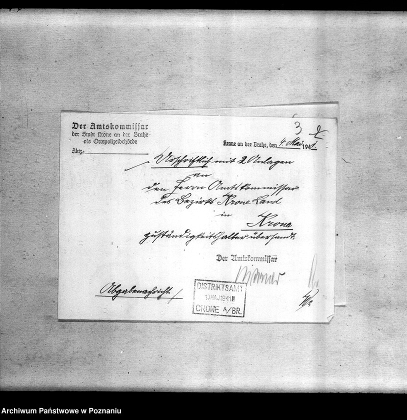 Obraz 7 z jednostki "Amtsbezirk Krone (powiat Bydgoszcz). Zgłoszenia zmarłych i zaginionych miejscowych Niemców w 1939 roku"