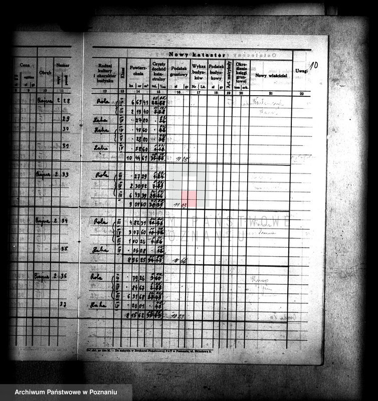 Obraz 14 z jednostki "Ostateczny rejestr pomiarowy gromady Czajcze powiatu wyrzyskiego"