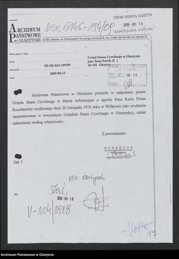 image.from.unit.number "Akta zbiorcze urodzeń z 1918 roku"