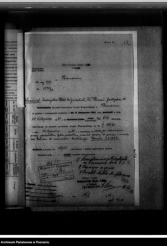 Obraz 16 z jednostki "Towarzystwo robót inżynieryjnych "Tri" w Poznaniu ul. Grottgera 14 nr woj. 5777"