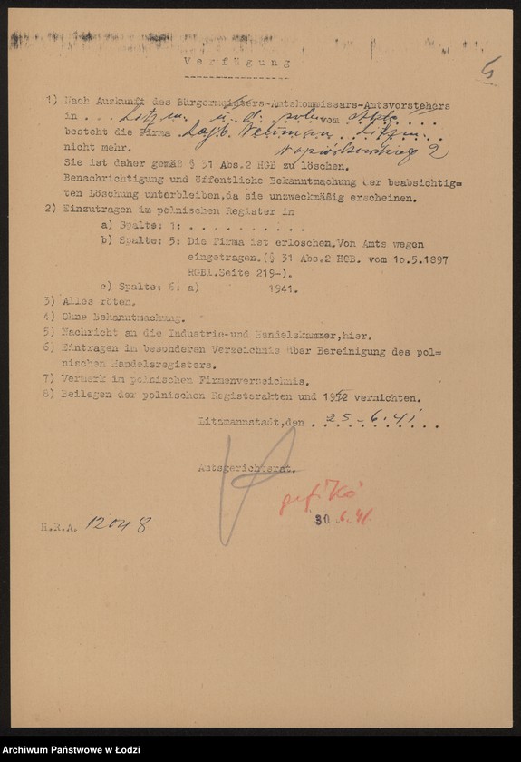 Obraz 7 z jednostki "Lajb Neuman – sprzedaż towarów łokciowych galanterji i kapeluszy"