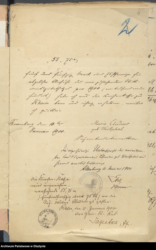 image.from.unit.number "Jahres Rechnung der Kirche zu Rhein"