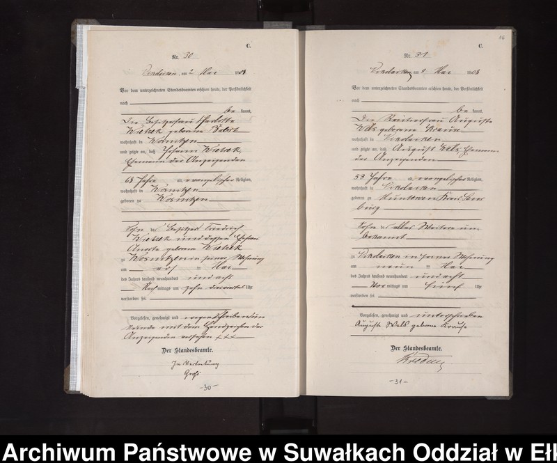 image.from.unit.number "Sterbe-Haupt-Register des Königlichen Preussischen Standes-Amtes Nikolaiken Kreis Sensburg"