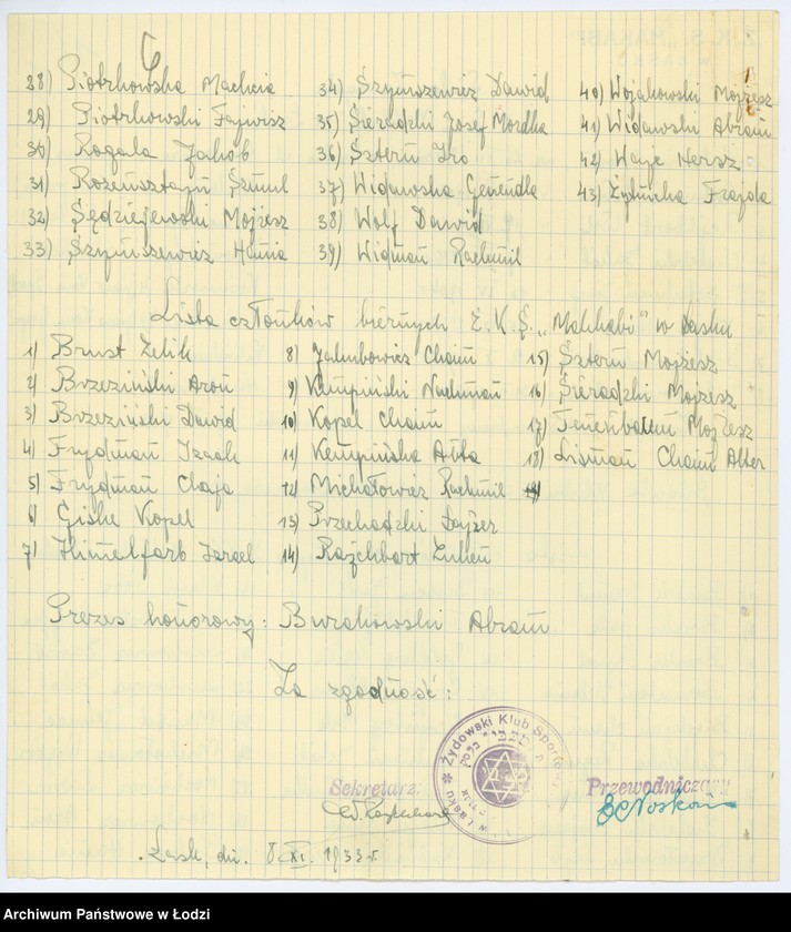 Obraz 9 z jednostki "Żydowski Klub Sportowy "Makabi" w Łasku"