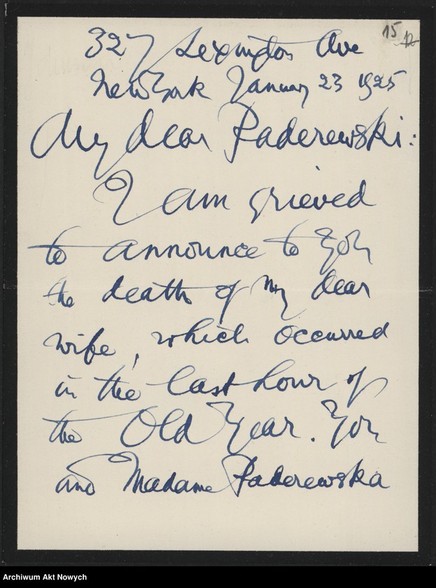 image.from.unit.number "Johnson Robert Underwood; Załączniki: a) "American Academy of Arts and Letters" (broszura); b) mowa R. U. Johnsona (maszynopis); c) wiersz "Woodrow Wilson"; d) wycinek prasowy; L.31 (odpowiedzi - rękopisy)"