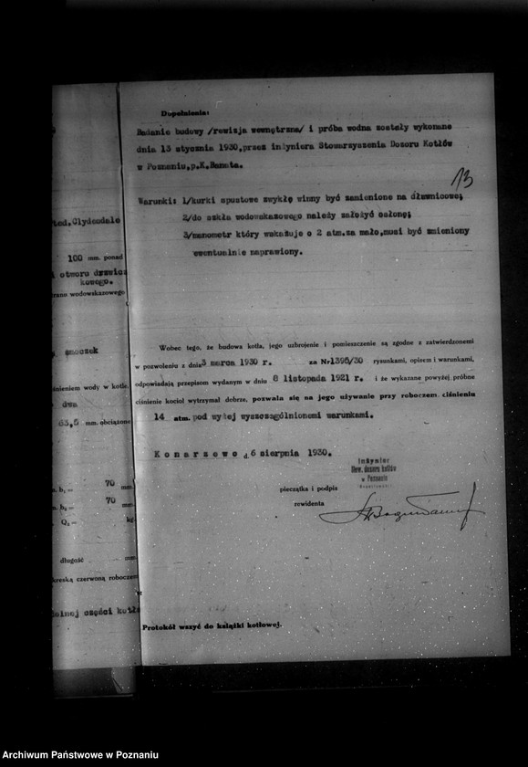 Obraz 17 z jednostki "Majętność Konarzewo powiat poznański nr woj. kotła 6419"