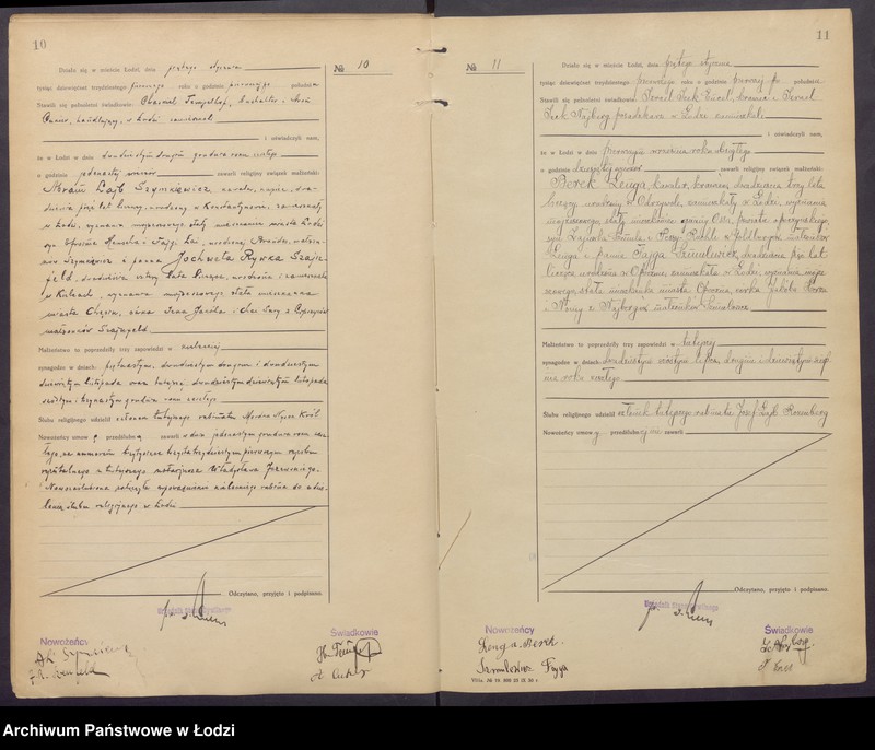 Obraz 8 z jednostki "Akta małżeństw od numeru 1 do numeru 700"