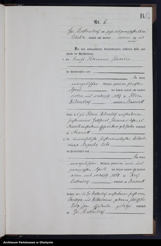 image.from.unit.number "Heiraths-Neben-Register Nr 1 - 8"