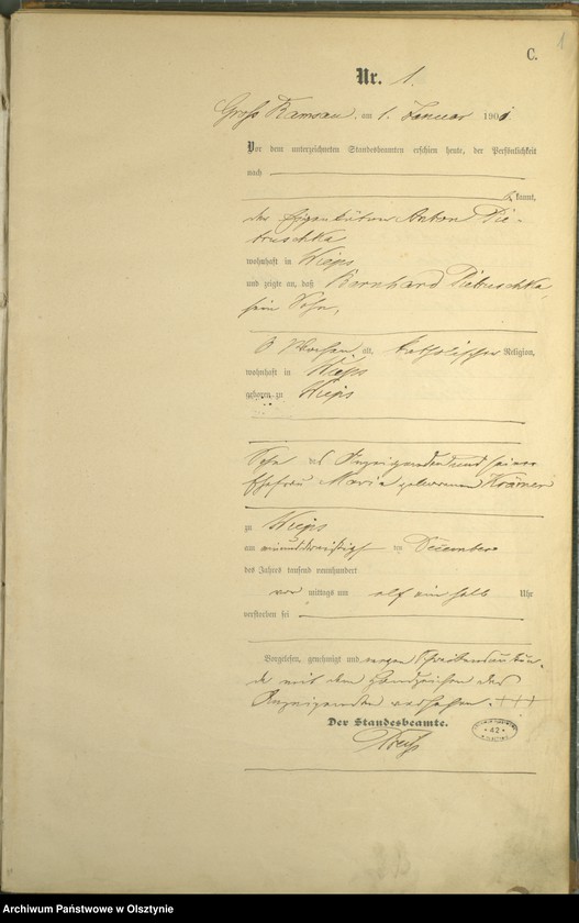 image.from.unit.number "Sterbe-Haupt-Register Nr 1 - 30 i 35 - 49"