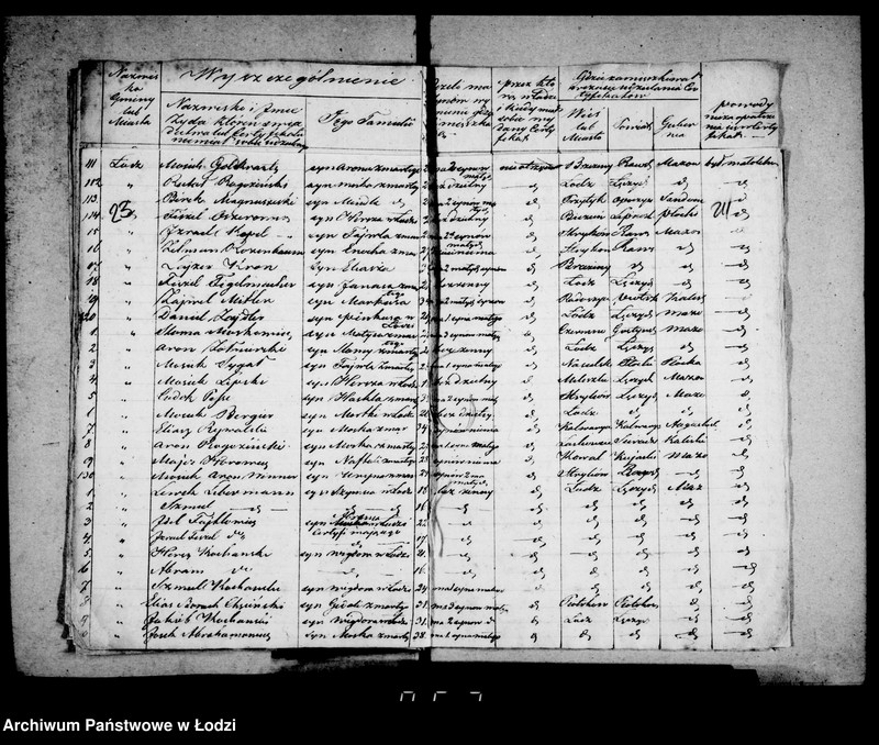 Obraz 18 z jednostki "Akta tyczące się certyfikatów na obranie nazwiska przez Żydów"