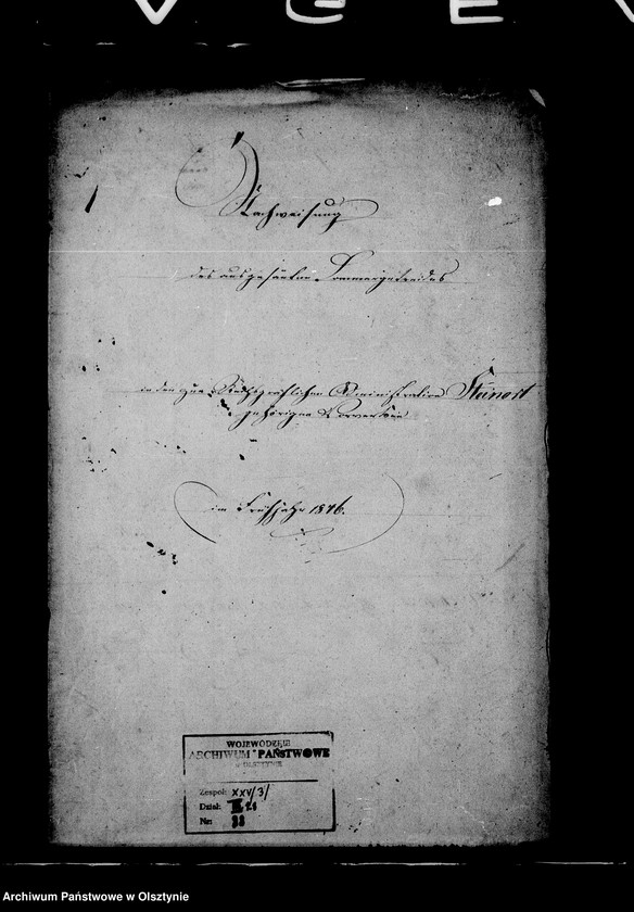 image.from.unit.number "Nachweisung des ausgesäten Sommergetreides in den zur Administration Steinort gehörigen Vorwerken"