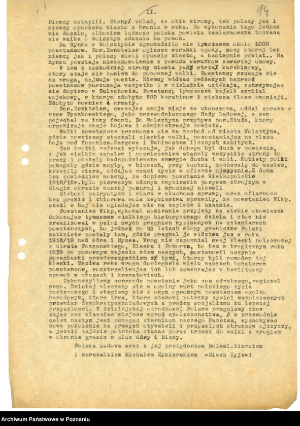 Obraz 16 z jednostki "Obchody roczne Powstania Wielkopolskiego 1918/19 r."