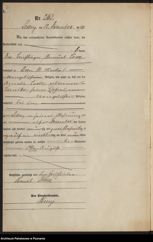 Obraz 5 z jednostki "Księga urodzeń t. VI"