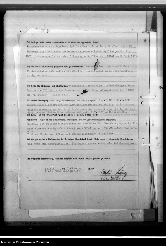 Obraz 14 z jednostki "Ludwig, Willi - komisarz obwodowy"