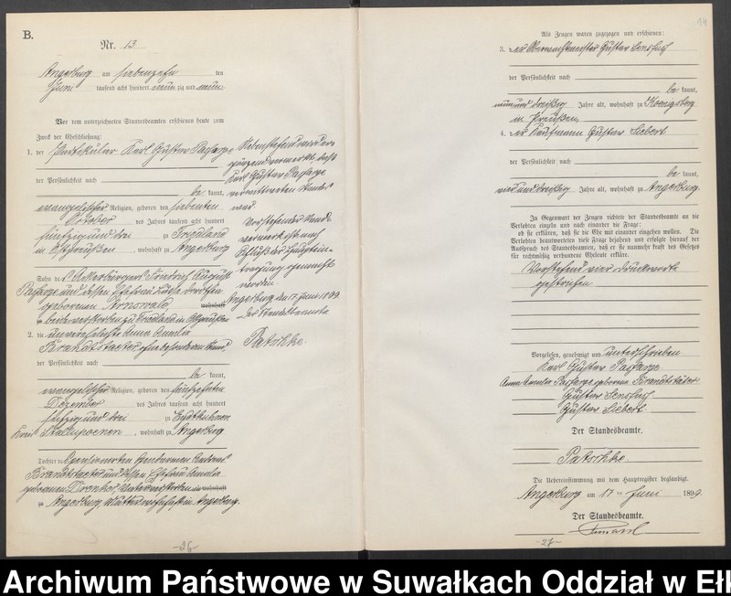 image.from.unit.number "Heiraths-Neben-Register des Preussischen Standes-Amtes Angerburg Kreis Angerburg"