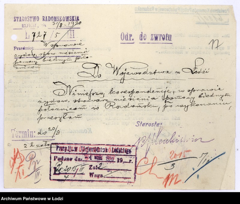 Obraz 20 z jednostki "Żydowskie Stowarzyszenie Niesienia Pomocy Biednym Położnicom w Radomsku"