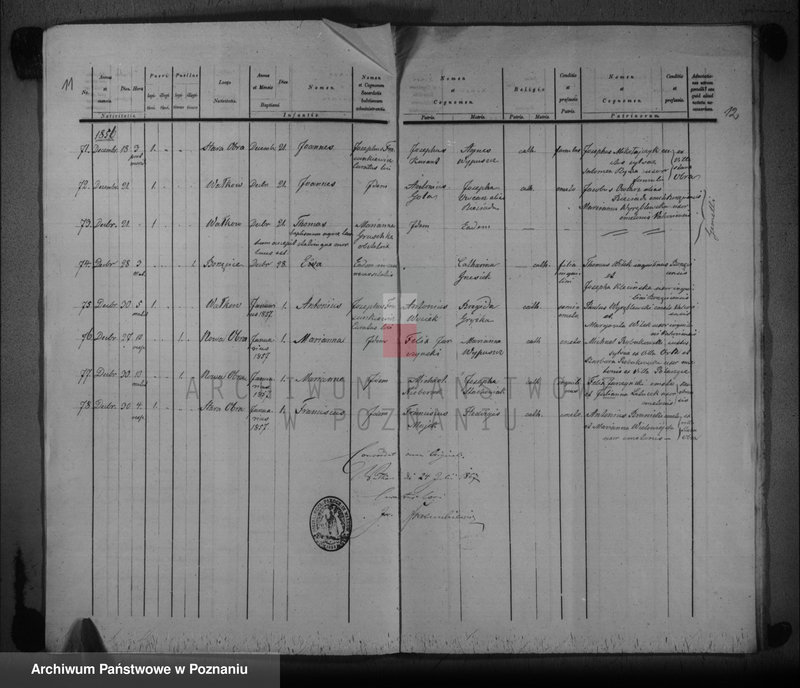 Obraz 9 z jednostki "Duplikat urodzonych, zaślubionych i zmarłych"