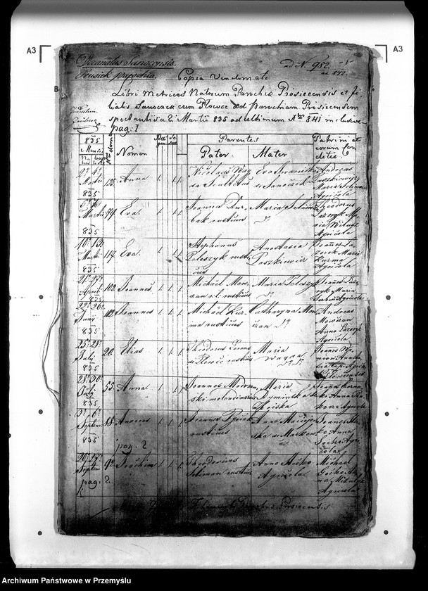 Obraz 5 z jednostki "[Kopie ksiąg metrykalnych parafii Prusiek z filią Sanoczek (dekanat Sanok)]"