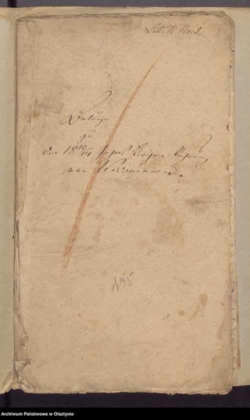 image.from.unit.number "Beläge zur 1813/1814 Jahres Kirchen Rechnung von Widminnen"