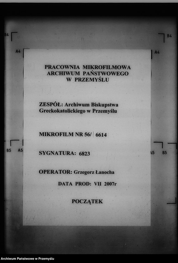 Obraz 1 z jednostki "[Kopie ksiąg metrykalnych parafii Grab z filiami Ożenna, Wyszowatka (dekanat Dukla)]"