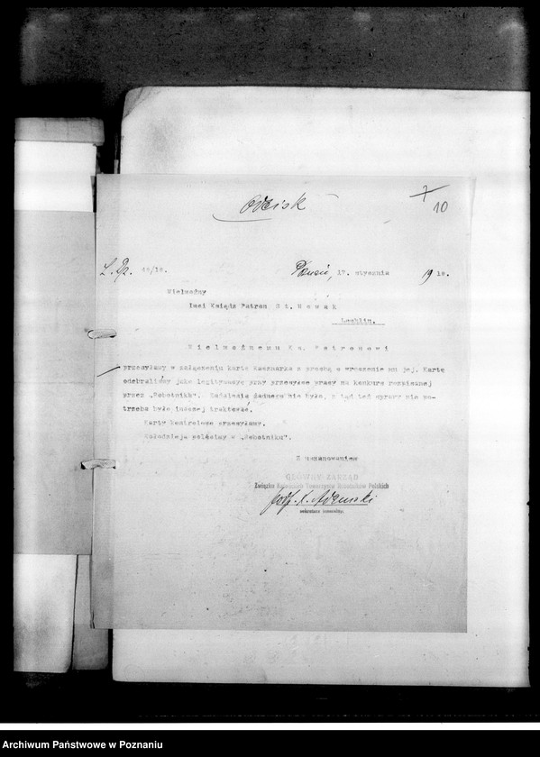 Obraz 14 z jednostki "Sprawozdania z działalności, korespondencja"