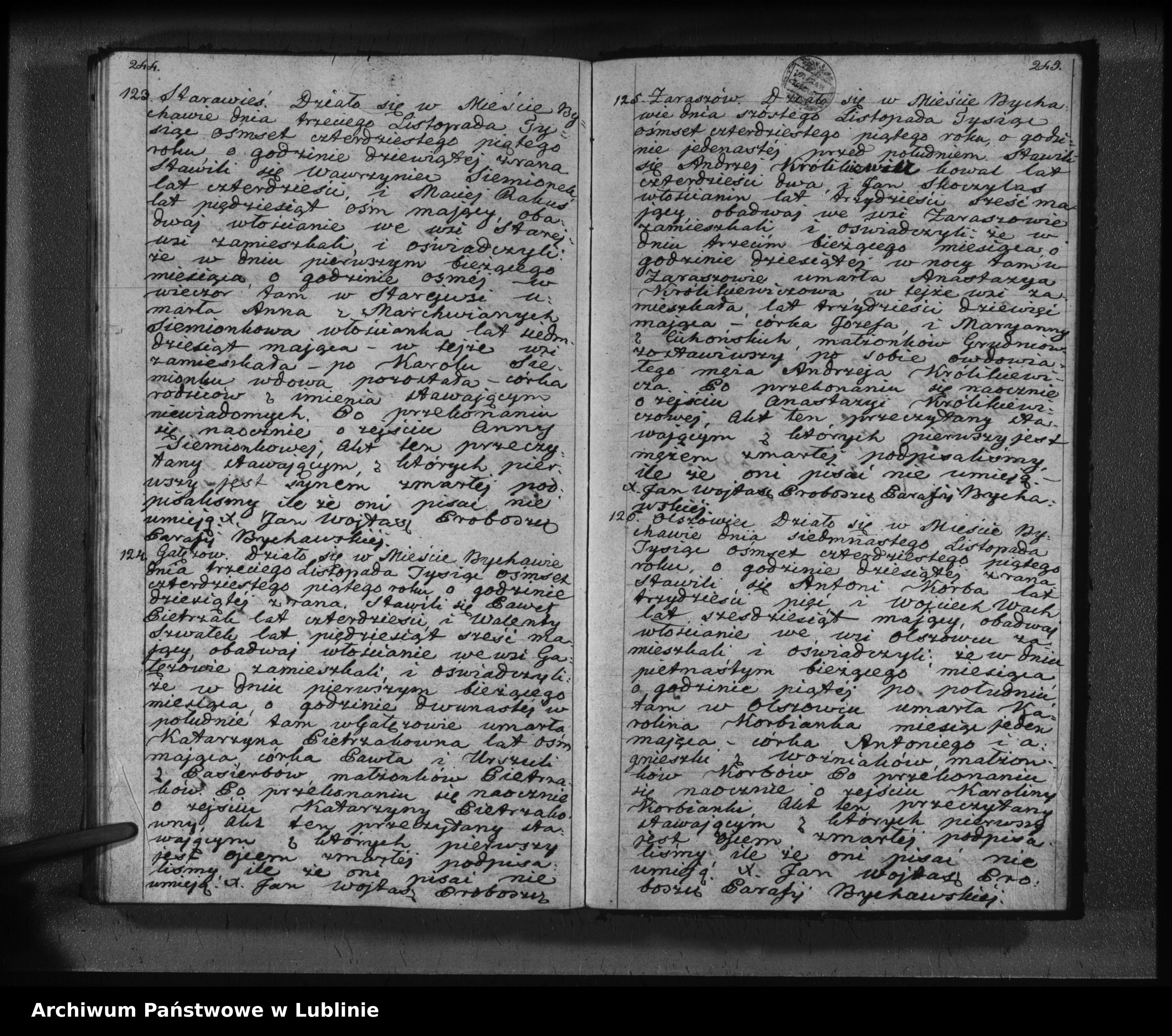 Skan z jednostki: Księga urodzeń, małżeństw i zgonów