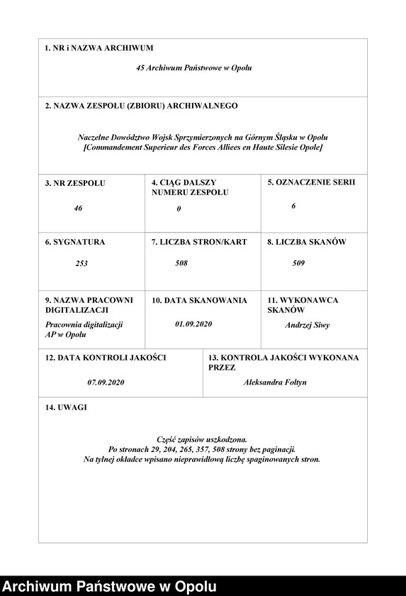 Obraz 1 z jednostki "/Korespondencja i sprawozdania, instrukcje w sprawach zapewnienia bezpieczeństwa i porządku publicznego, zakazy kolportażu prasy niemieckiej/ 4.02.1920 - 23.04.1922"