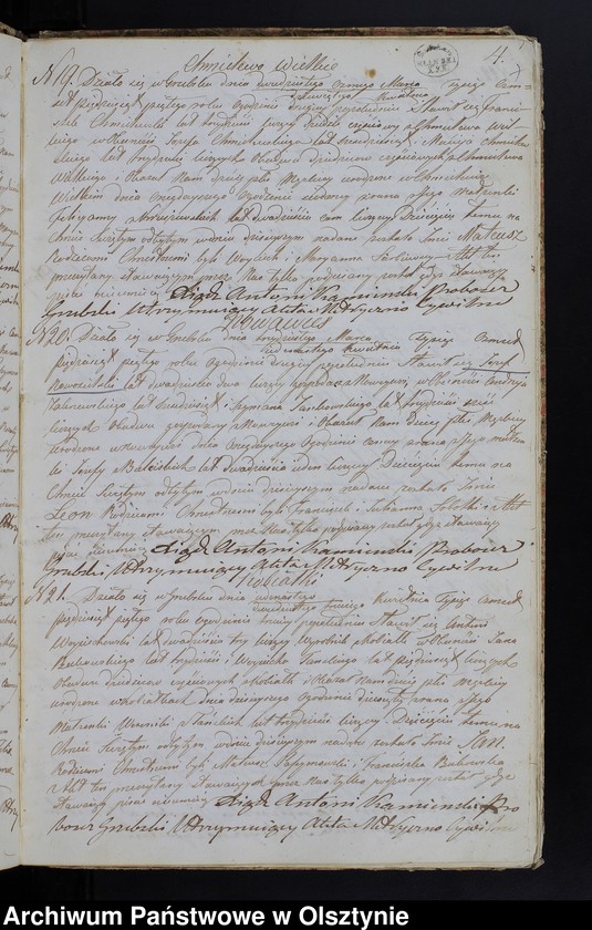 image.from.unit.number "Duplikat Aktów Urodzenia, Zaślubień, Zeyścia z Roku 1855 z Parafij Grzebskiey"