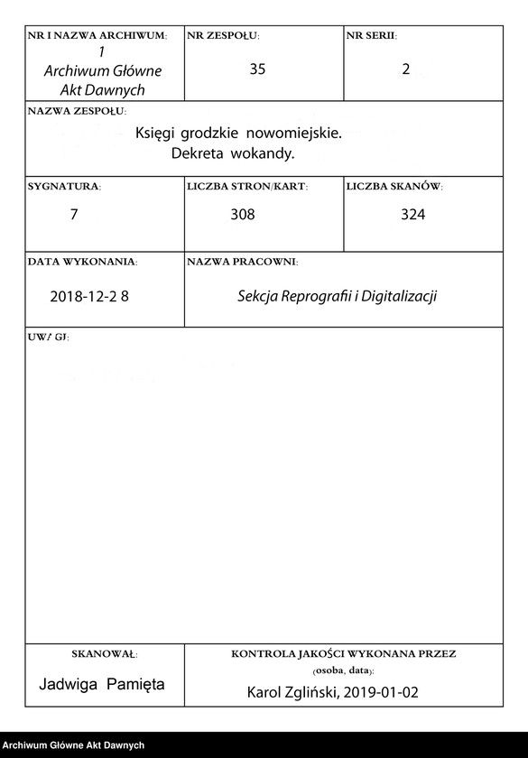 Obraz 1 z jednostki "Nowomiejskie dekreta wokandy"