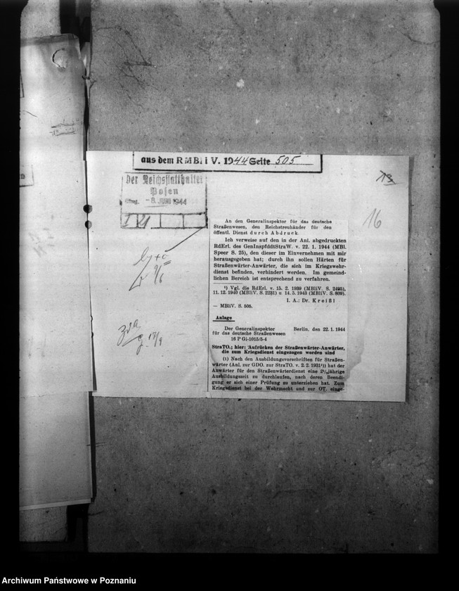 Obraz 20 z jednostki "Besoldungsbestimmungen. Schmutzanlagen. Beschäftigung von Polen."