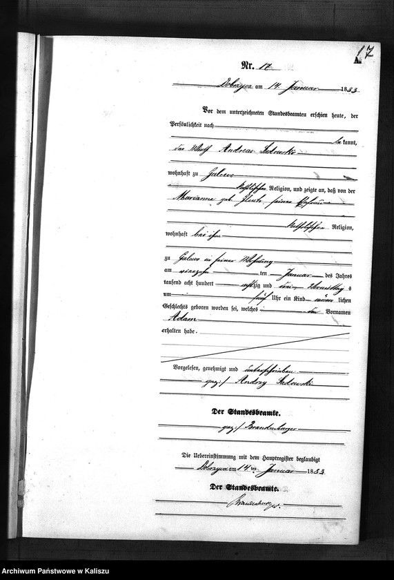 Obraz 20 z jednostki "[Księga urodzeń]"
