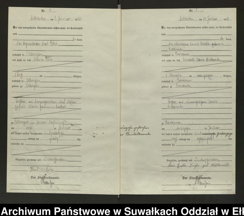 image.from.unit.number "Sterbe=Haupt=Register des Königlichen Preussischen Standes-Amtes Nikolaiken Kreis Sensburg"