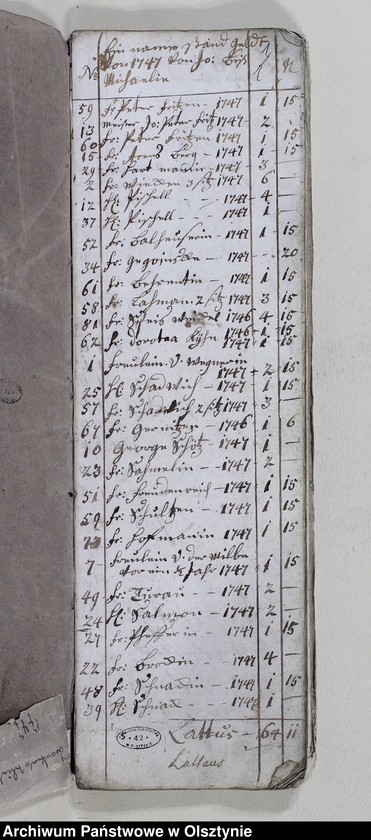 image.from.unit.number "Berechnung der Bänken-Stände. Erd-und Glocken- Geld"