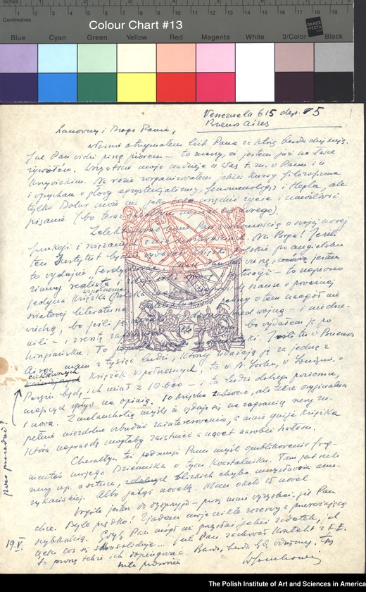 image.from.unit.number "General PIASA correspondence (1955). Letters of Florian Znaniecki and Witold Gombrowicz"