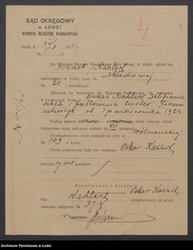 Obraz 6 z jednostki "Oskar Kahler- szlifirnia szkła i luster"