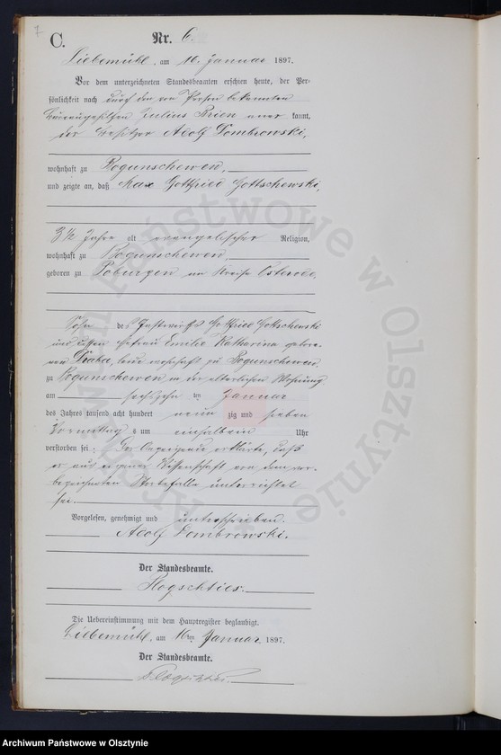 image.from.unit.number "Sterbe-Neben-Register Nr 1 - 98"