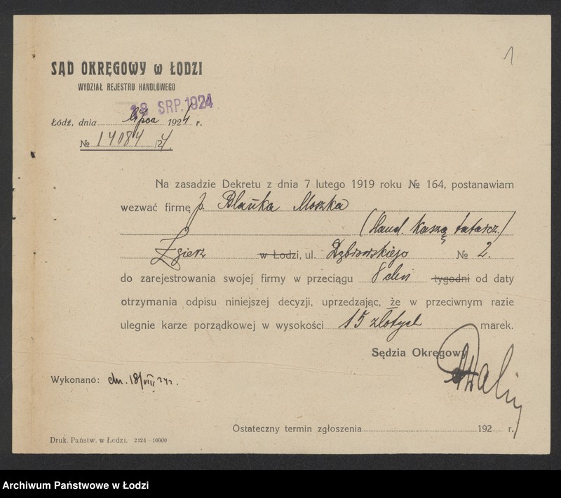 Obraz 3 z jednostki "Moszek Blankiet – sprzedaż kaszy – Zgierz"