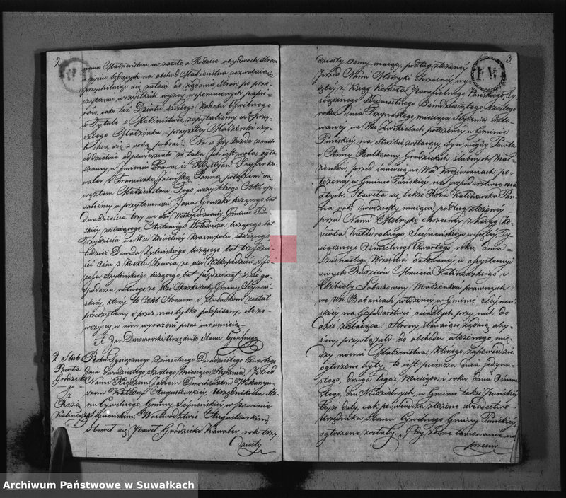 image.from.unit.number "Akta zaślubionych gminy seyneńskiey w roku 1824."