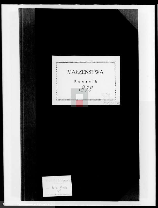 image.from.unit.number "Księga małżeństw za rok 1878 [nr 1 - 66]"