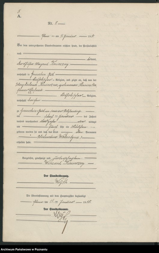 Obraz 11 z jednostki "Geburts-Neben-Register"