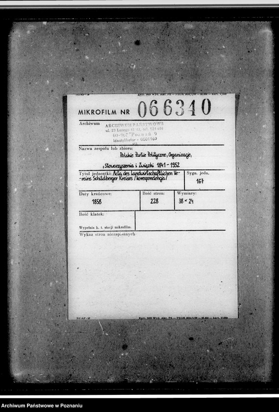 Obraz 2 z jednostki "Acta des landwirtschaftlichen Vereins Schildberger Kreises- korespondencja"