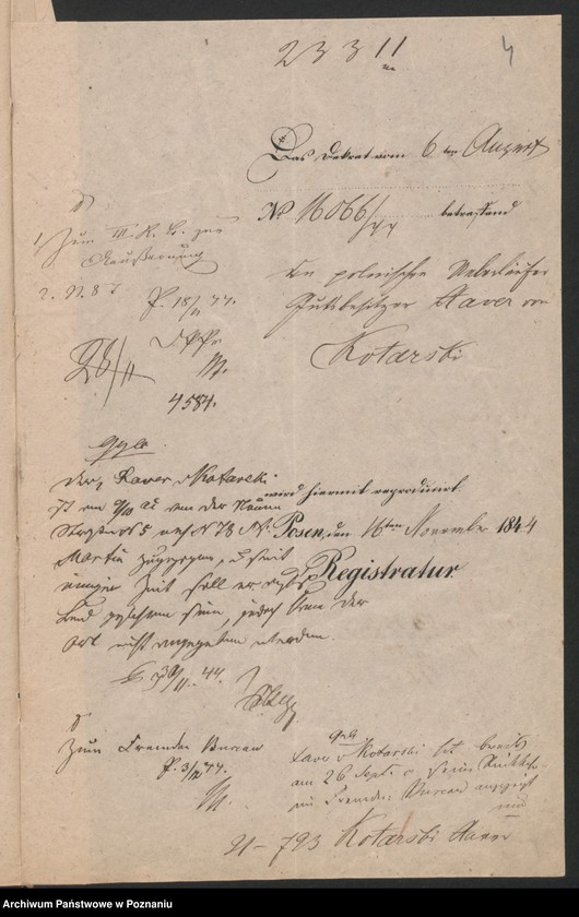 Obraz 7 z jednostki "A. betr. Xawer von Kotarski"