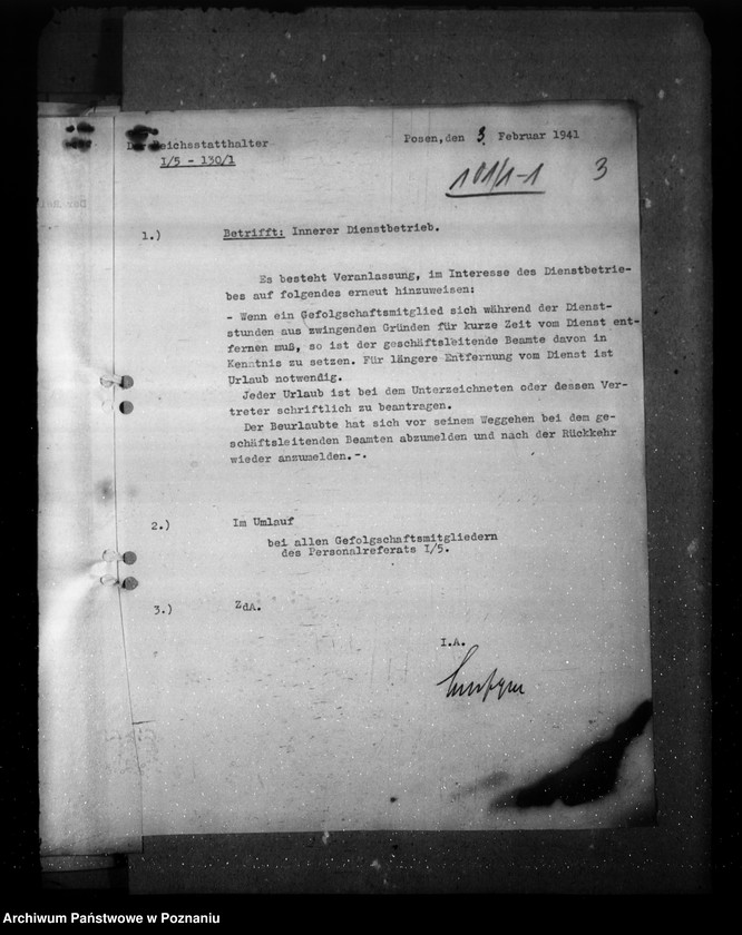 Obraz 7 z jednostki "Korespondencja, zarządzenia i opinie w sprawach personalnych"