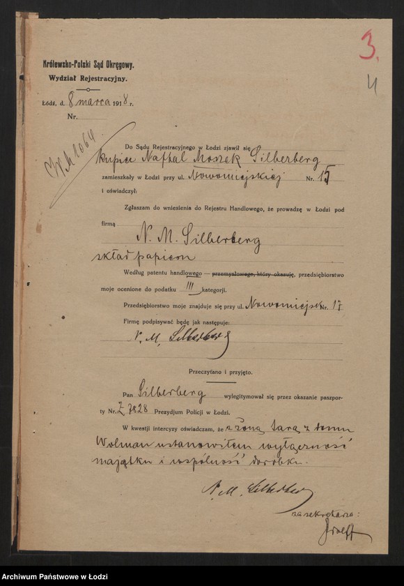 Obraz 6 z jednostki "N. M. Silberberg - skład papieru"