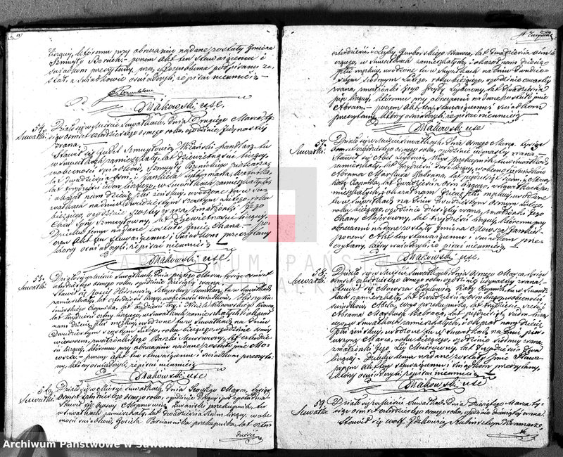 image.from.unit.number "Duplikat. Akta Urzędnika Stanu Cwilnego Wyznań Niechrześcijańskich Okręgu Suwalskiego i Jeleniewskiego Urodzonych, Zaślubionych i Zmarłych na rok 1848"